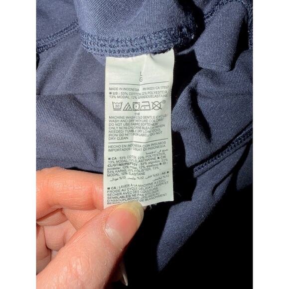 Old Navy PowerChill Extra High-Rise Wide-Leg Active Pants – Navy – Size L - Picture 5 of 5